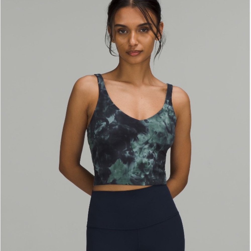 lululemon Align Tank Diamond Dye Silver Blue Tidewater Teal